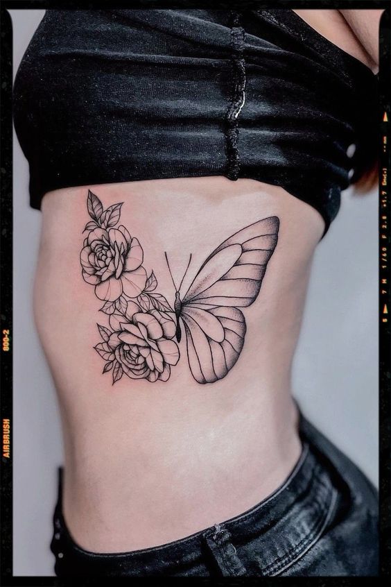 Delicate Butterfly Tattoo