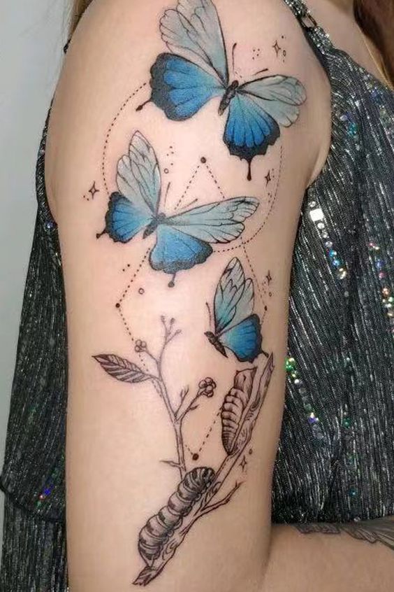 Series of Butterflies Tattoo