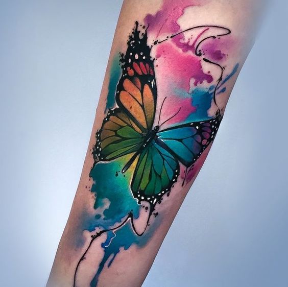 Thick Butterfly Tattoo