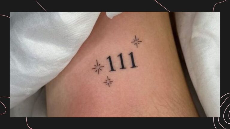111 Angel Number Tattoo