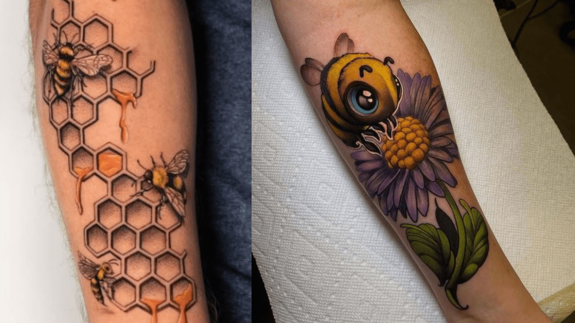 honeybee tattoo design